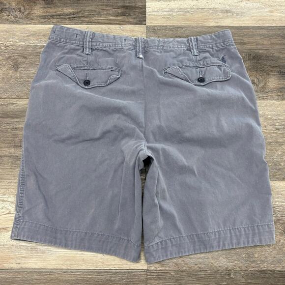 Polo Ralph Lauren Shorts Dusty Blue Mens 33x9 Relaxed Flap Pocket Golf Vintage - Picture 1 of 13